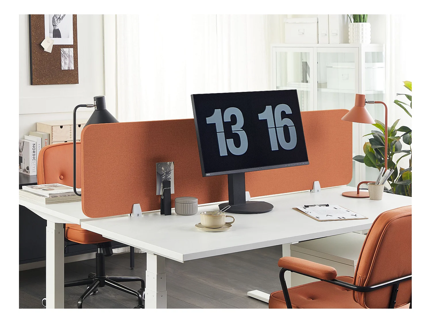 Cloison amovible de bureau Rouge clair WALLY