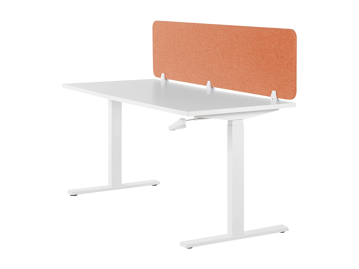 Painel divisor de secretária vermelho claro 180 x 40 cm WALLY