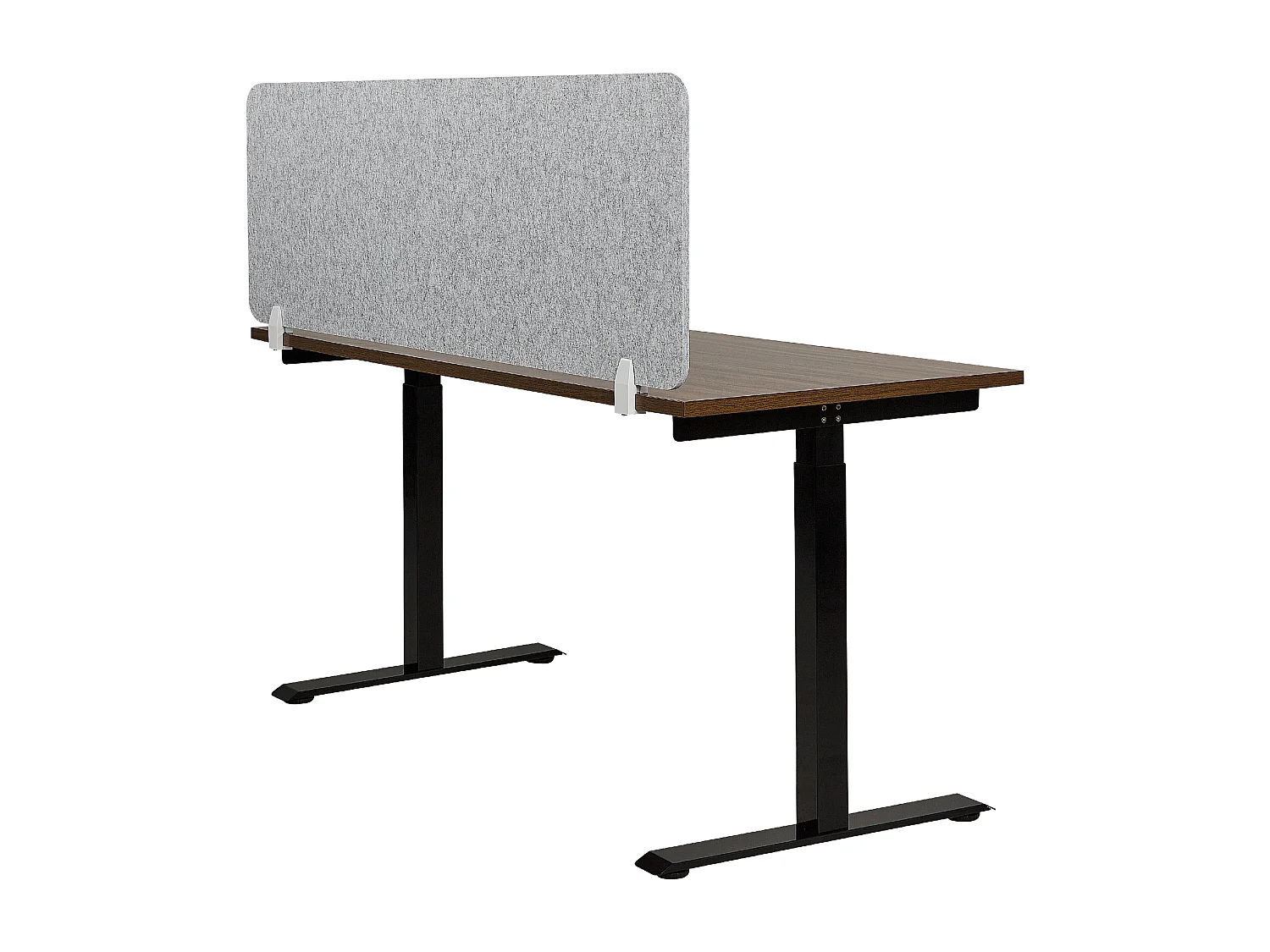 Schreibtischtrennwand hellgrau 160 x 50 cm SPLIT