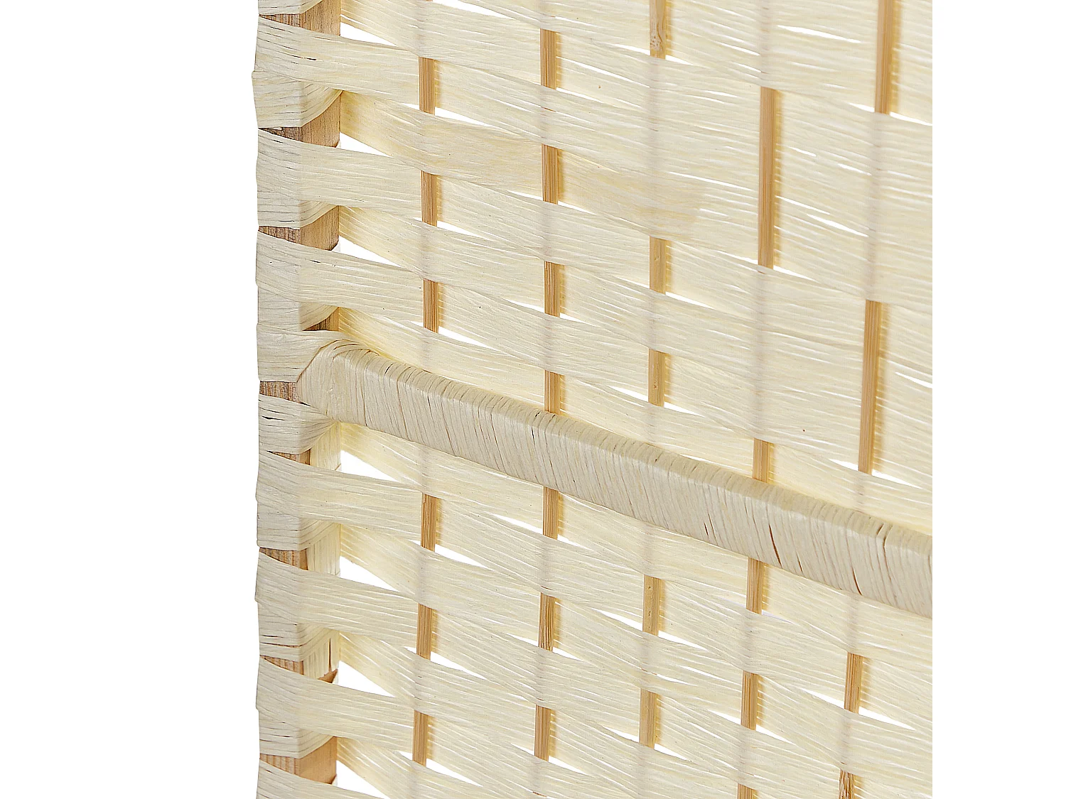 Séparateur de pièce à 4 panneaux LAPPAGO Beige clair 163 cm 170 cm