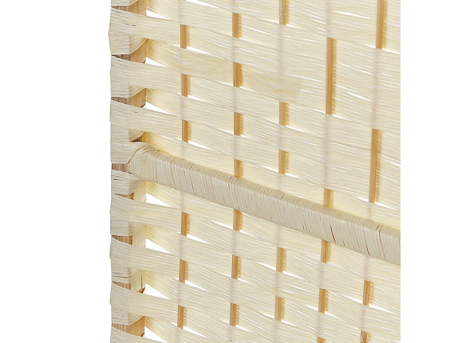 Séparateur de pièce à 4 panneaux LAPPAGO Beige clair 163 cm 170 cm