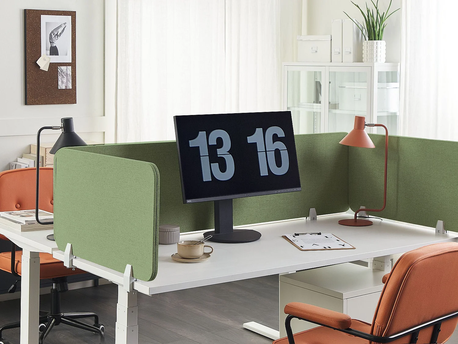 Cloison amovible de bureau Vert clair WALLY