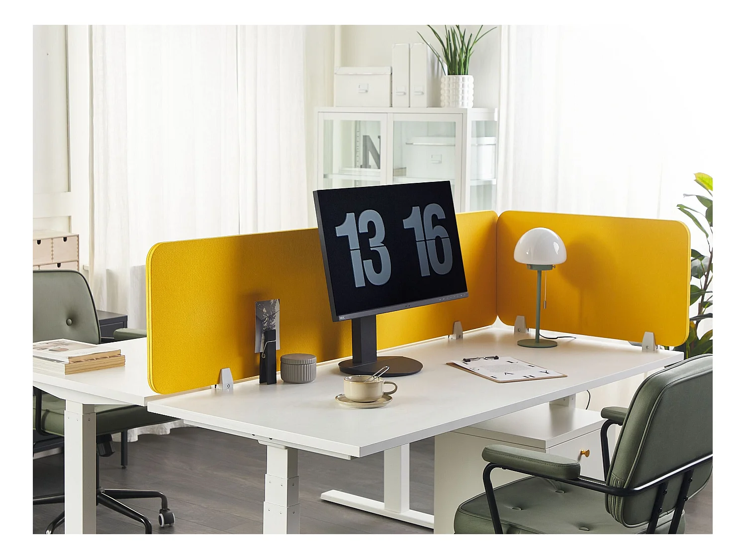 Cloison amovible de bureau Jaune WALLY