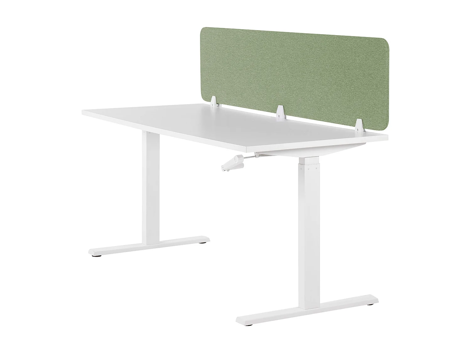 Bureauscherm groen 180 x 40 cm WALLY