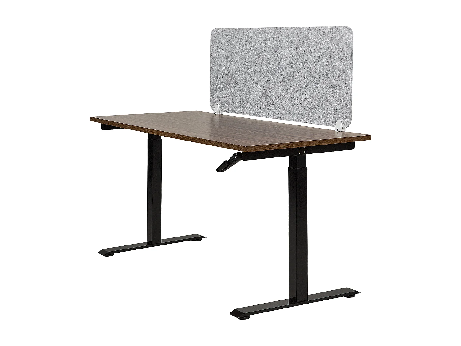 Przegroda na biurko 130 x 50 cm szara SPLIT