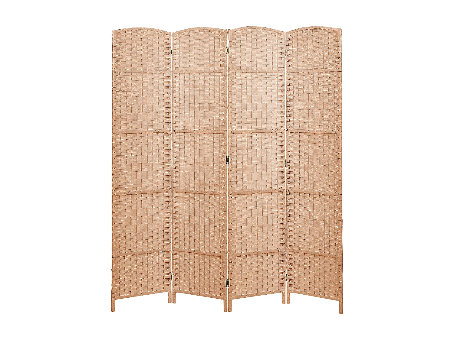 Séparateur de pièce à 4 panneaux LAPPAGO Naturel 163 cm 170 cm