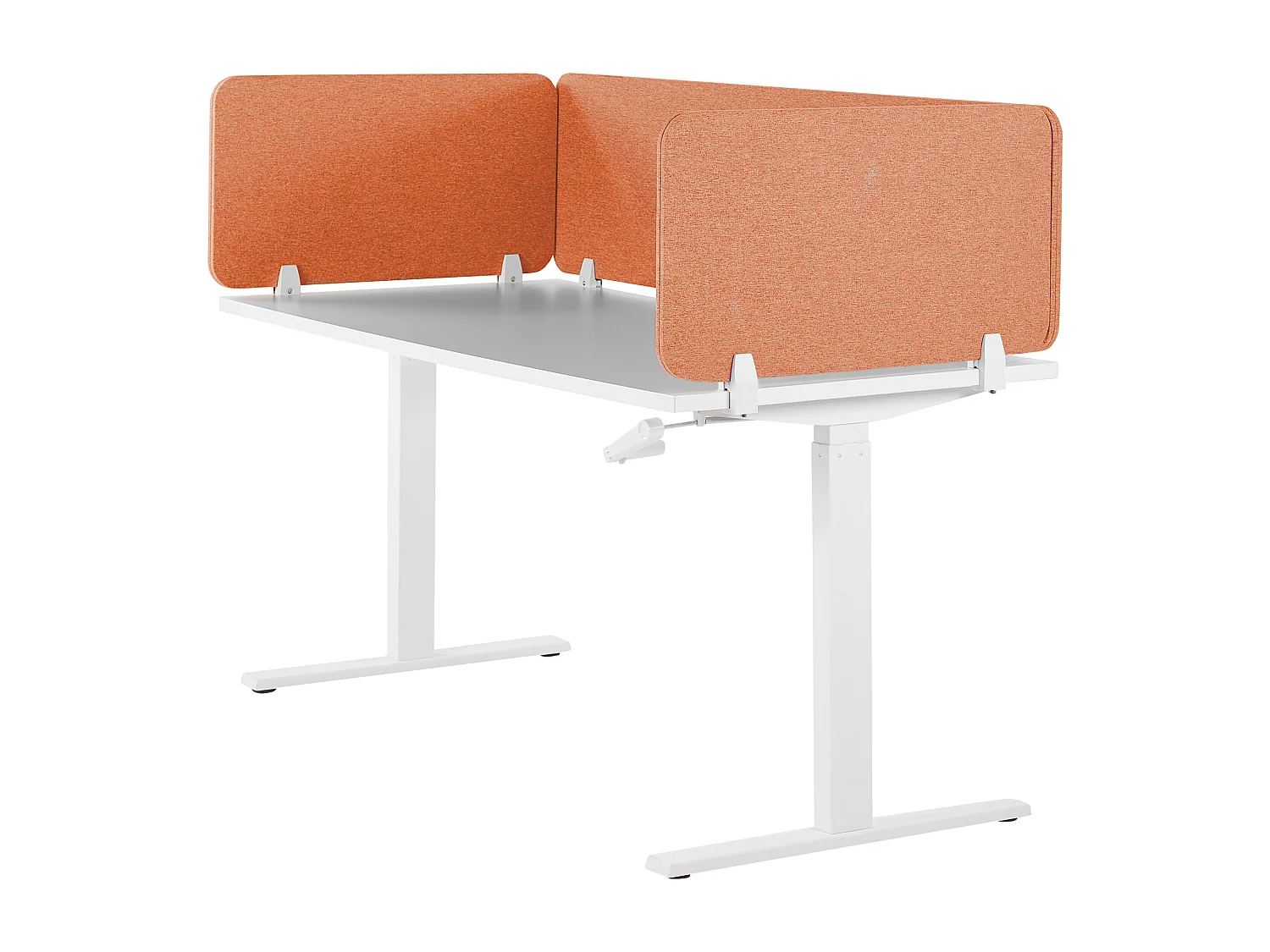 Painel divisor de secretária vermelho claro 130 x 40 cm WALLY