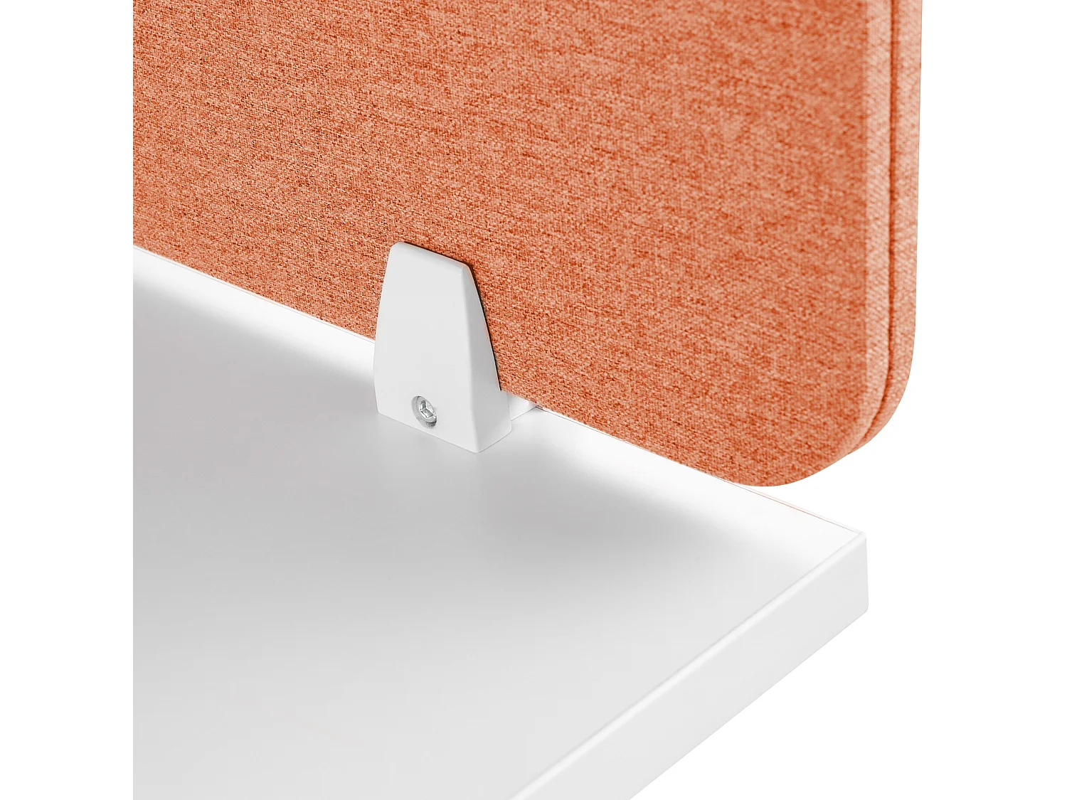 Painel divisor de secretária vermelho claro 130 x 40 cm WALLY