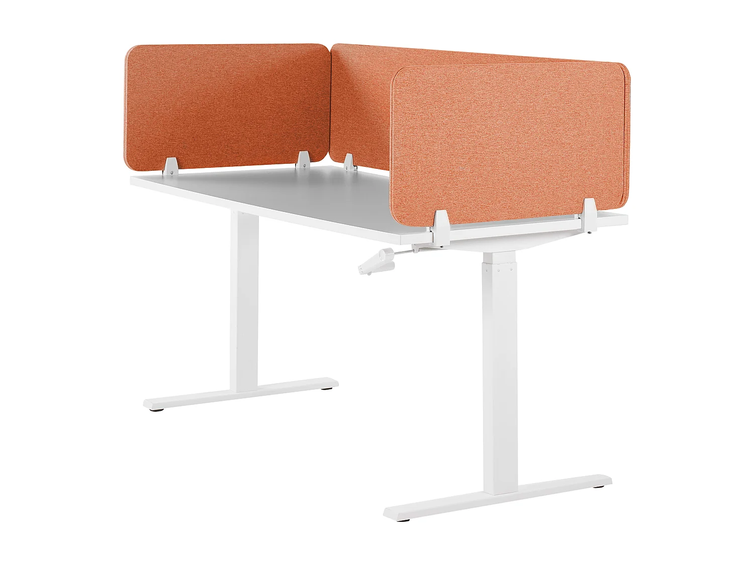 Bureauscherm lichtrood 72 x 40 cm WALLY