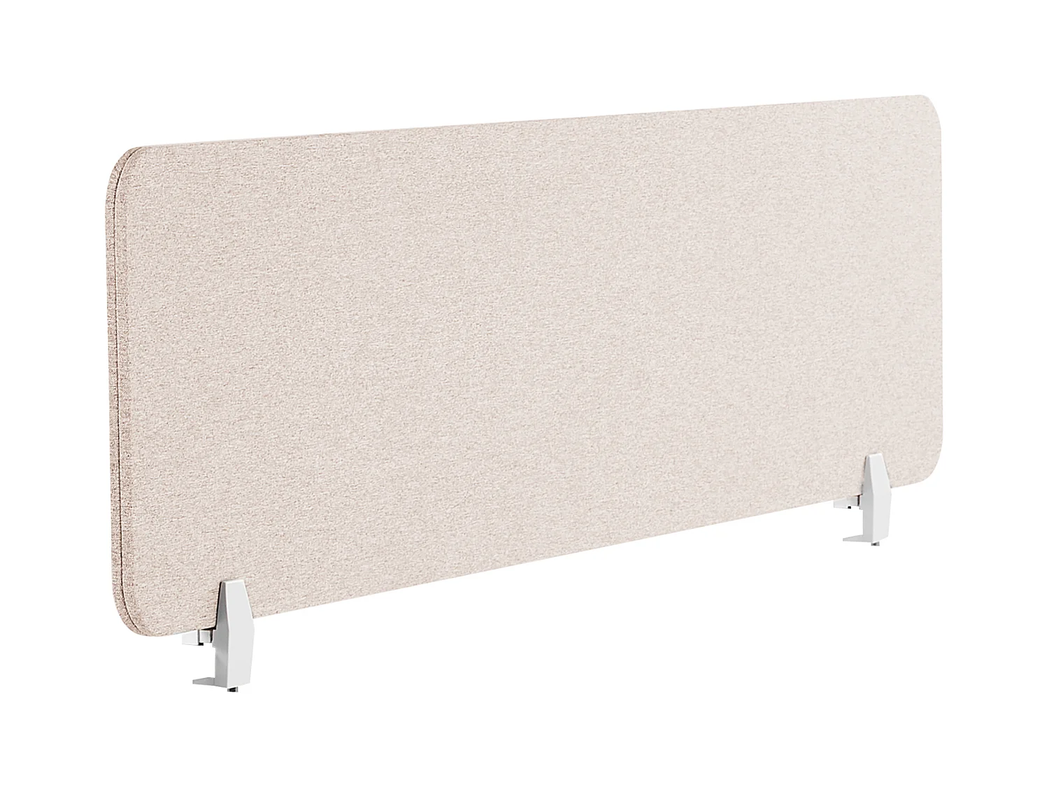 Bureauscherm beige 160 x 40 cm WALLY