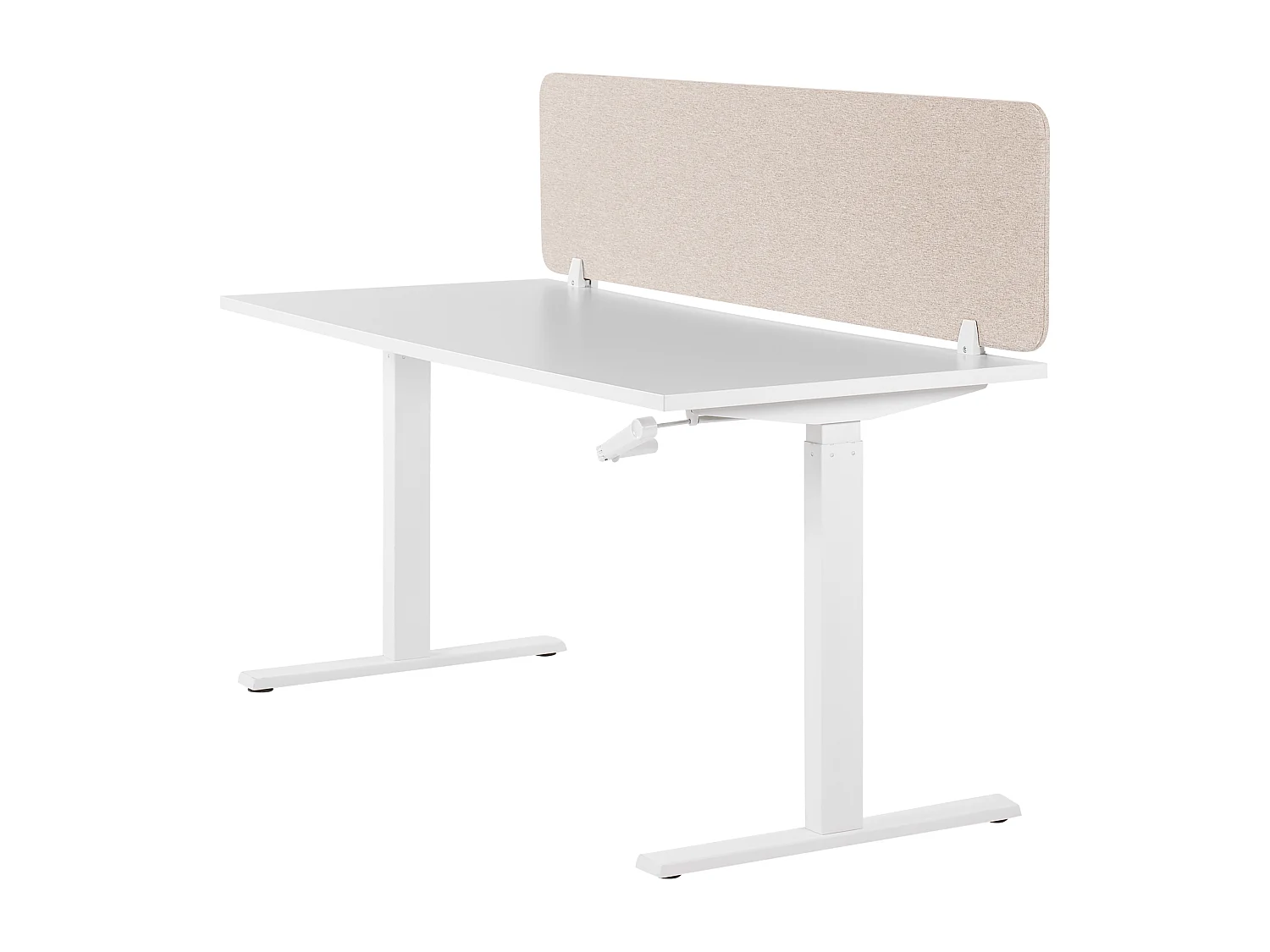 Schreibtischtrennwand beige 160 x 40 cm WALLY