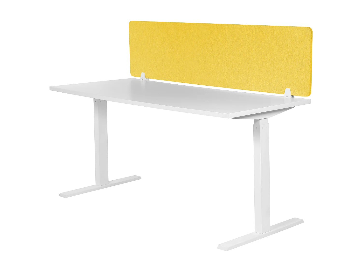 Bureauscherm geel 130 x 40 cm WALLY