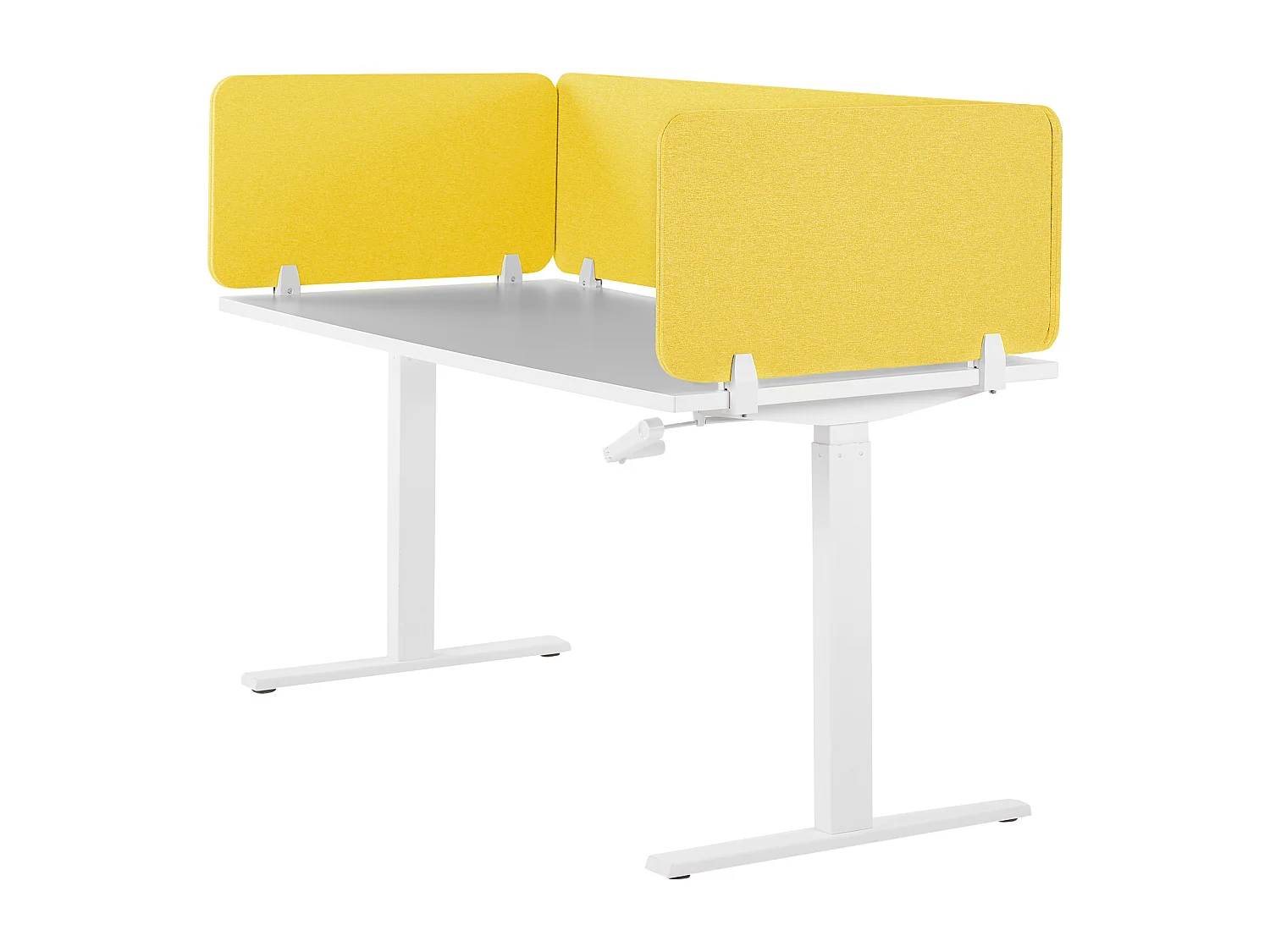 Bureauscherm geel 130 x 40 cm WALLY