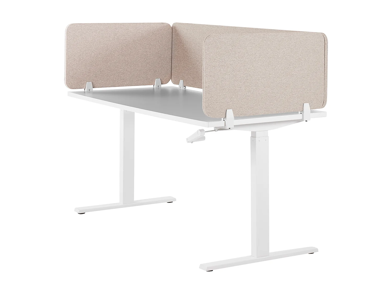 Painel divisor de secretária creme 72 x 40 cm WALLY