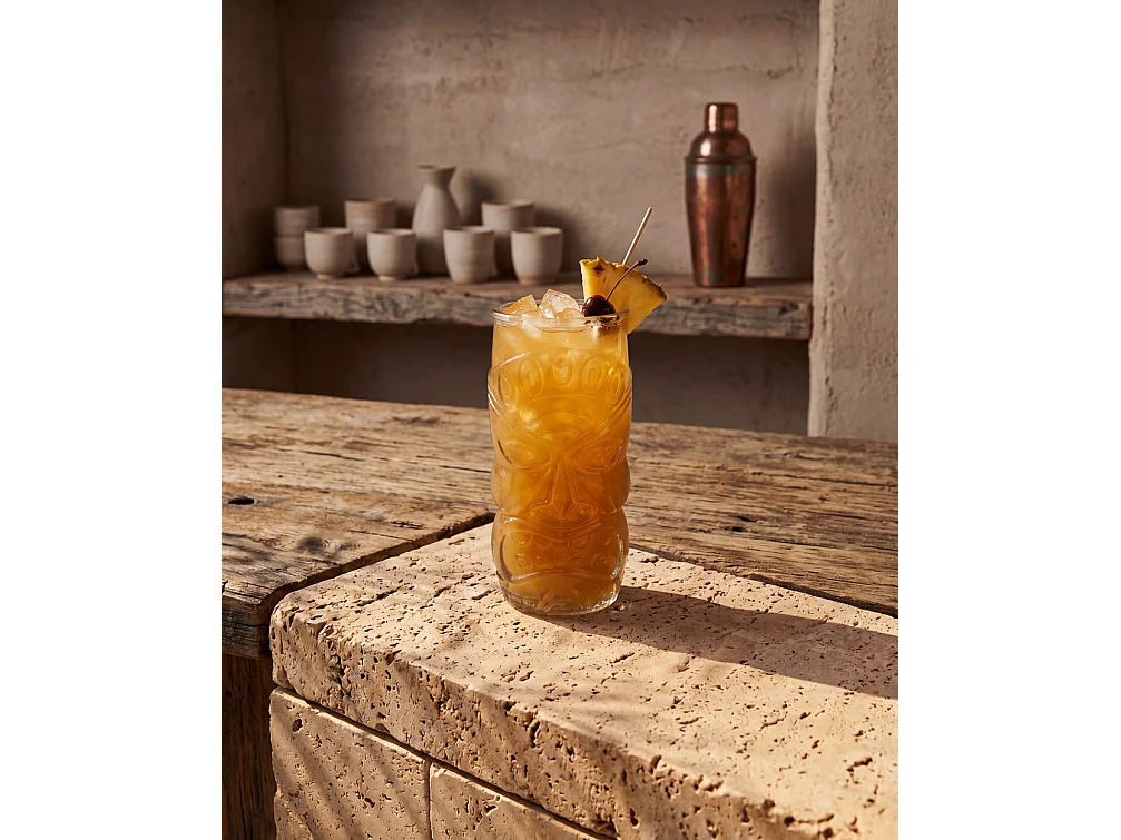 Le Tiki Verre - Bleu