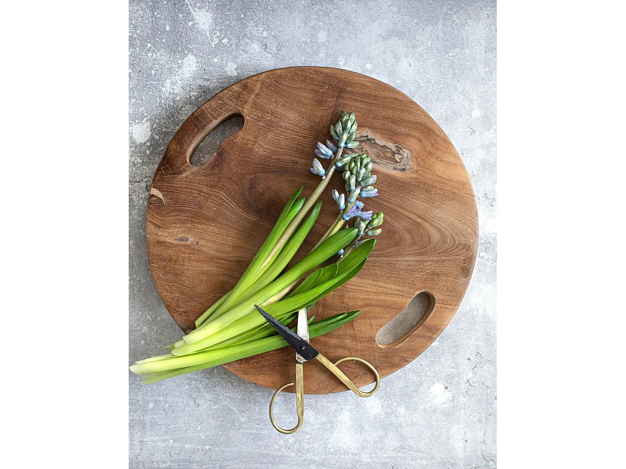 Le Plateau En Teak Root - Naturel - L