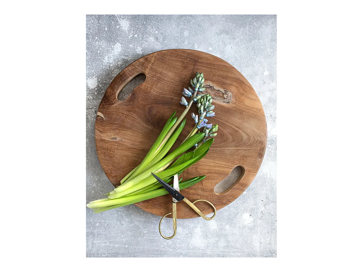 Le Plateau En Teak Root - Naturel - L