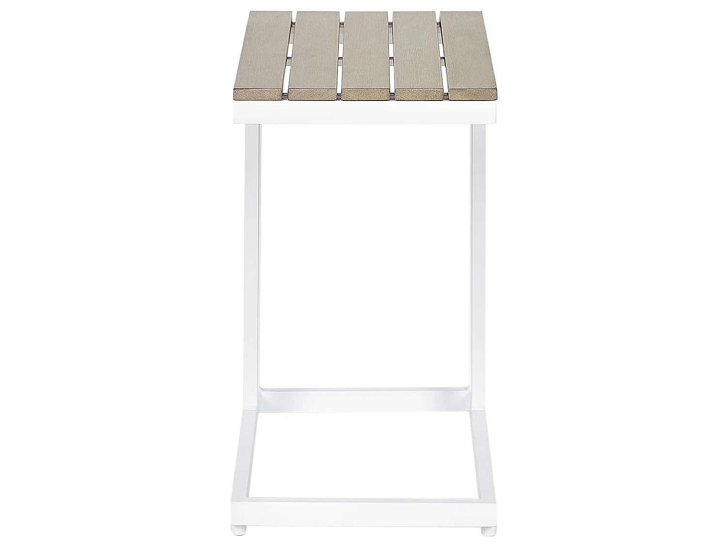 Table d'appoint pour le jardin MESSINA 60 cm 35 cm Blanc