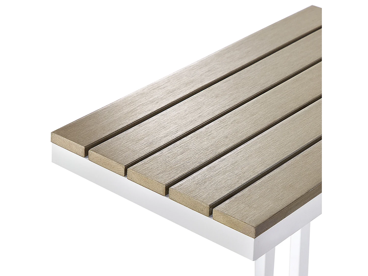 Table d'appoint pour le jardin MESSINA 60 cm 35 cm Blanc
