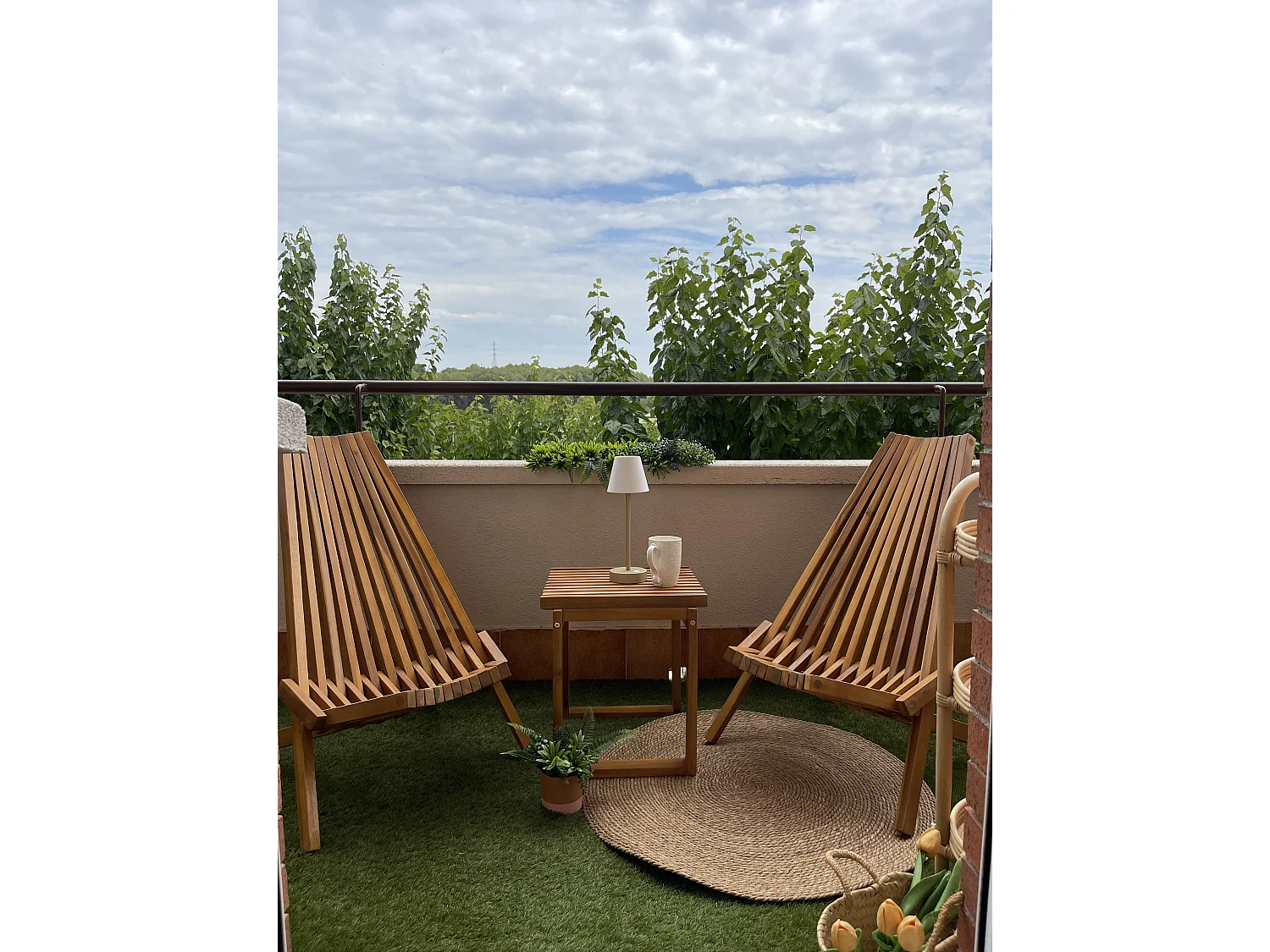 Tavolino da giardino BELLANO 35 cm 40 cm Legno d'acacia Marrone