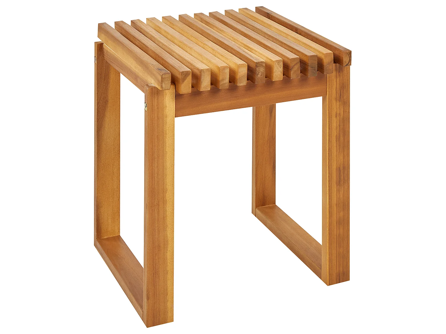 Table d'appoint pour le jardin BELLANO 35 cm 40 cm Acacia Marron