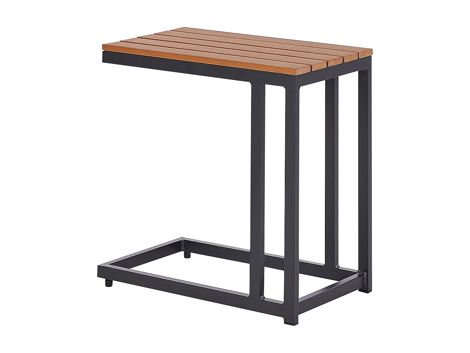 Table d'appoint pour le jardin MESSINA 60 cm 35 cm Noir