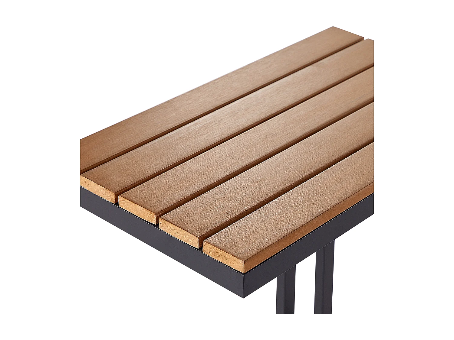 Table d'appoint pour le jardin MESSINA 60 cm 35 cm Noir