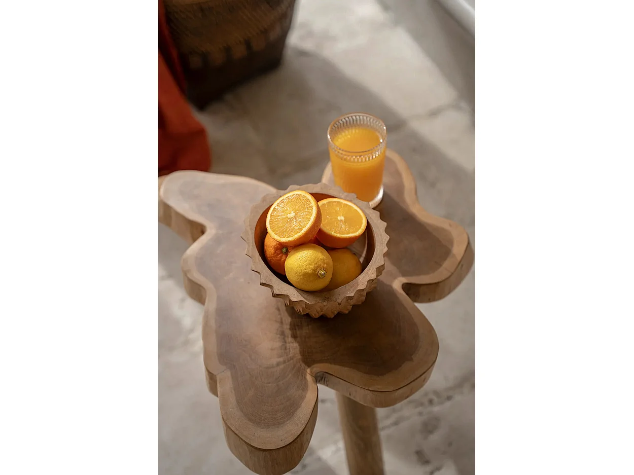 Die Teak Root Durian Schale - M