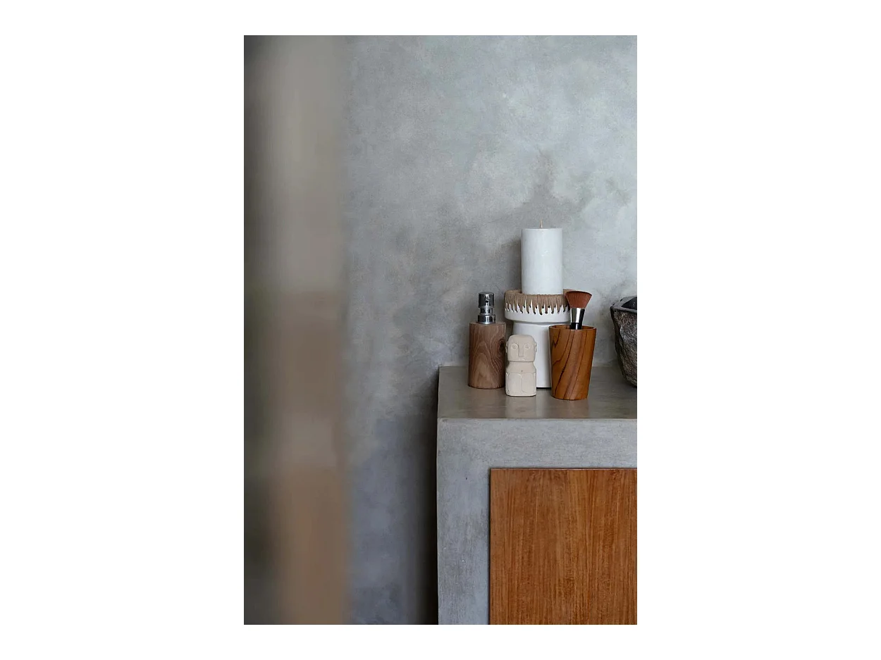 La Taza De Raíz De Teca - Alta