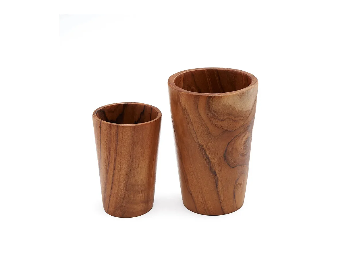 La Taza De Raíz De Teca - Alta