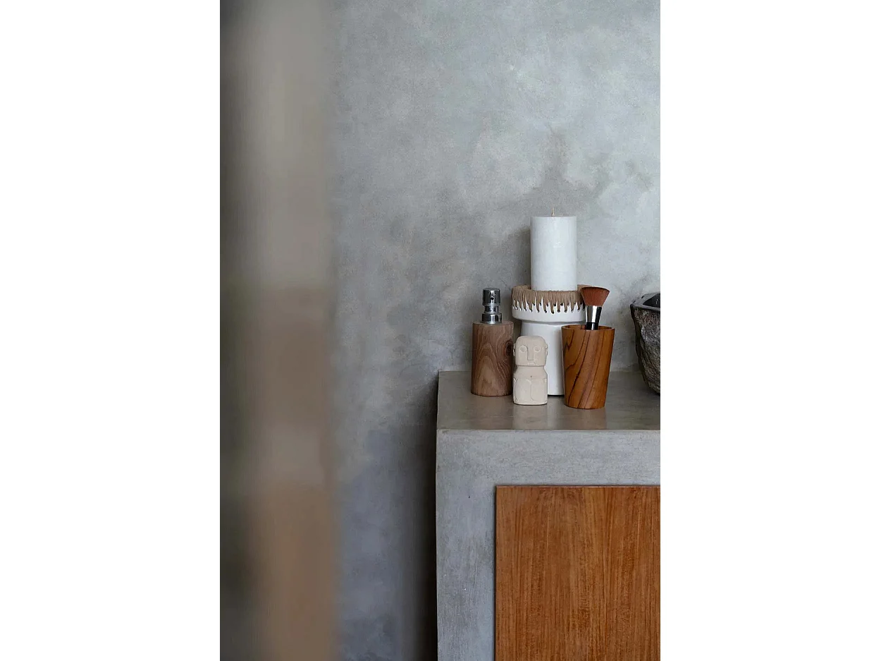 La Taza De Raíz De Teca - Alta