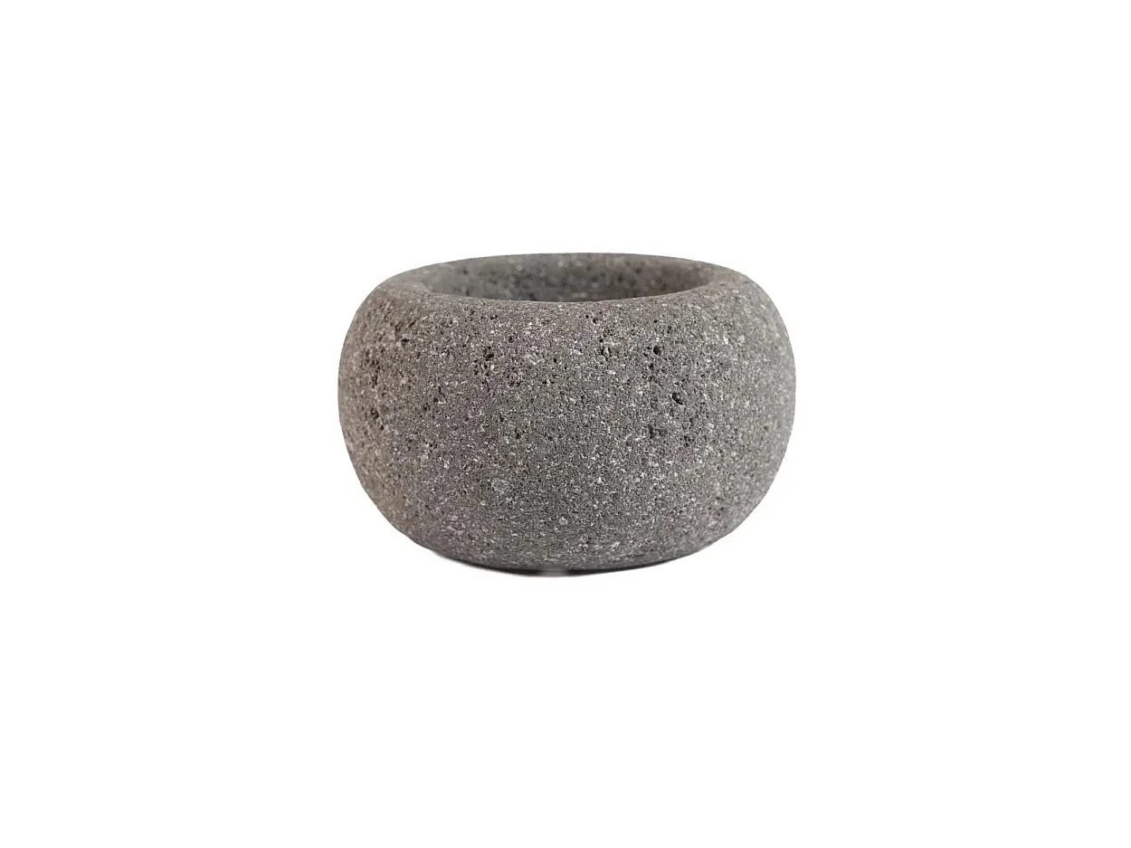 Ciotola Di Sale Lava Stone - Nero