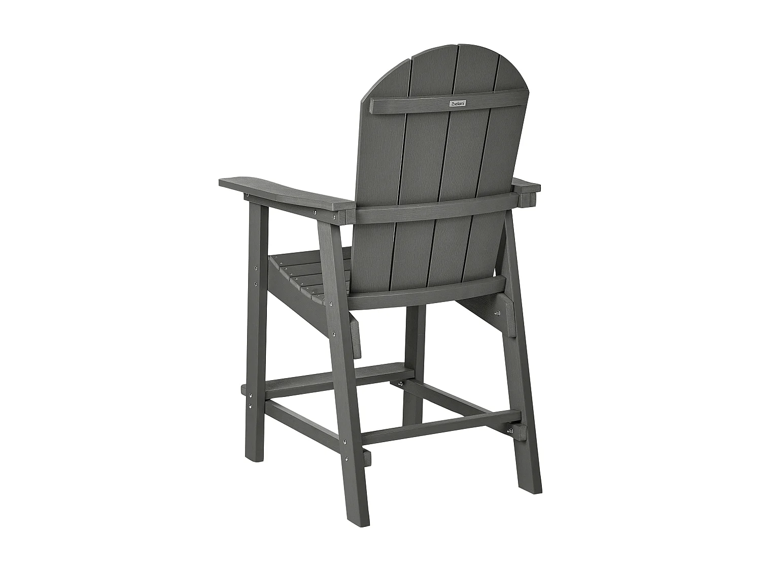 Chaise de bar de jardin ADIRONDACK Matière synthétique Gris foncé