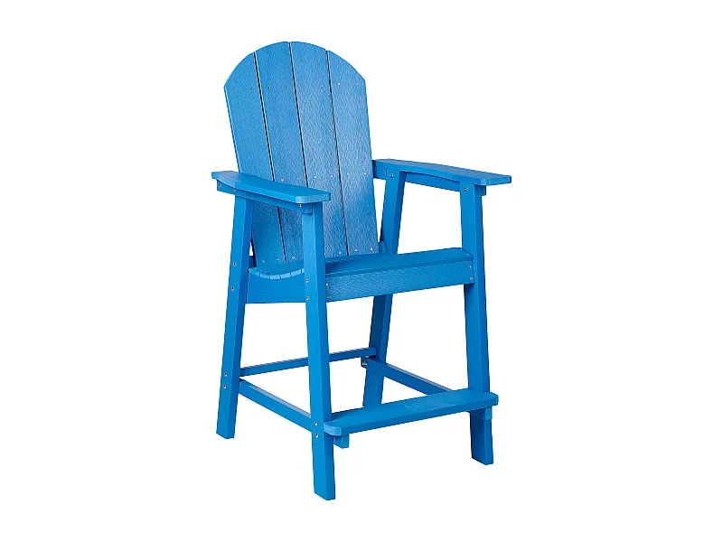 Chaise de bar de jardin ADIRONDACK Matière synthétique Bleu