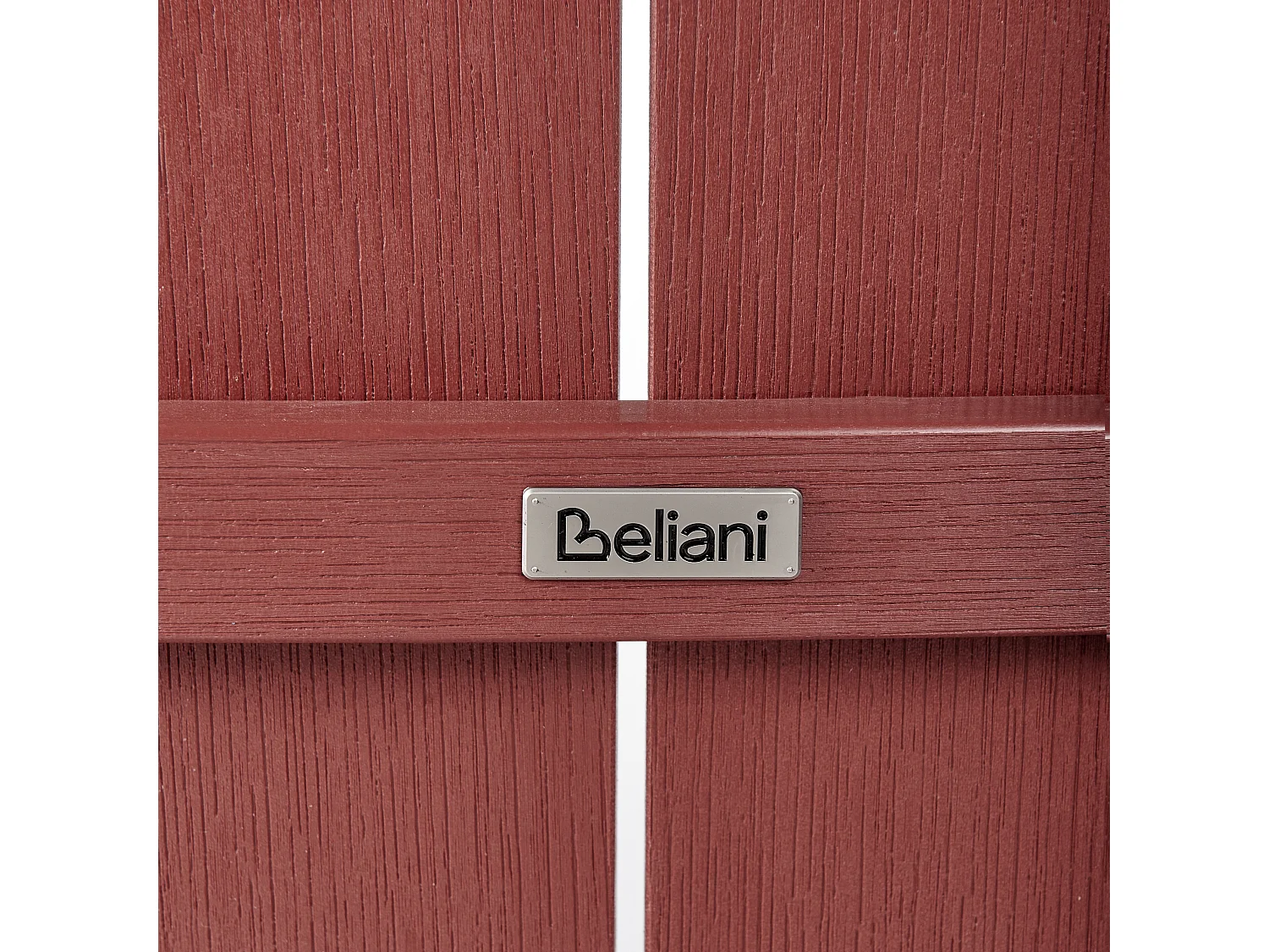 Krzesło barowe ogrodowe ADIRONDACK Materiał syntetyczny Czerwony