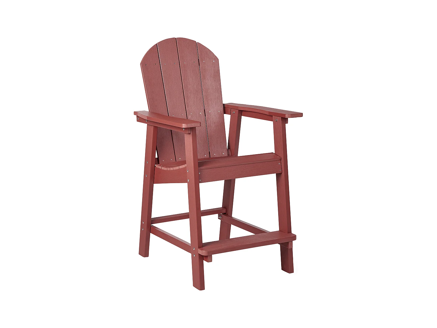 Garten-Barstuhl ADIRONDACK Kunststoff Rot