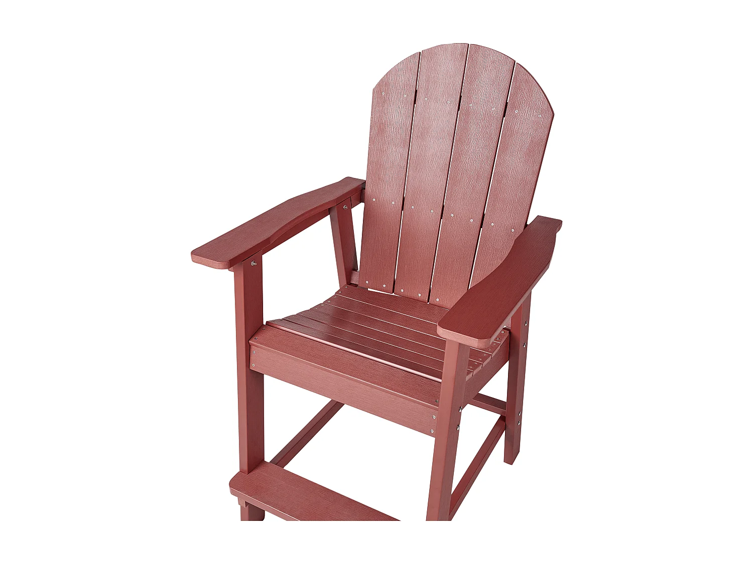 Garten-Barstuhl ADIRONDACK Kunststoff Rot