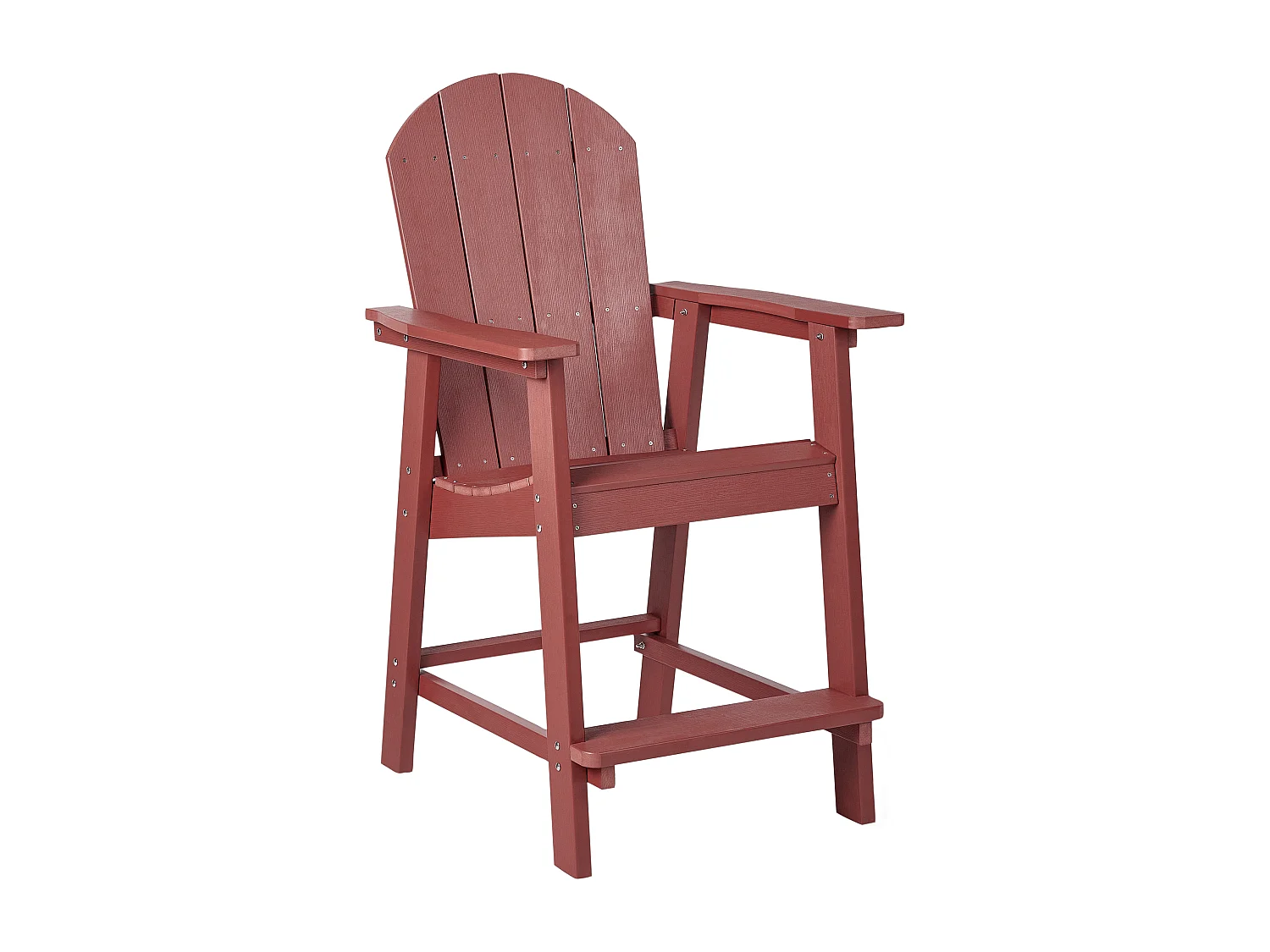Chaise de bar de jardin ADIRONDACK Matière synthétique Rouge