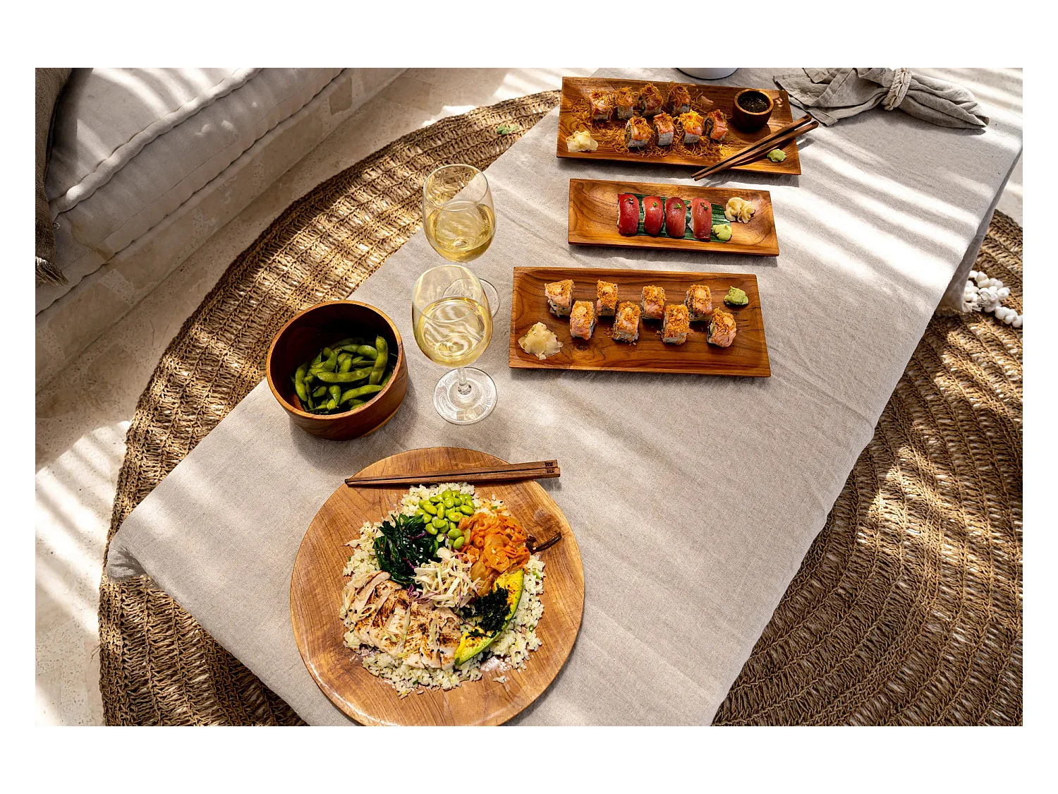 Il Piatto Sushi In Teak - S