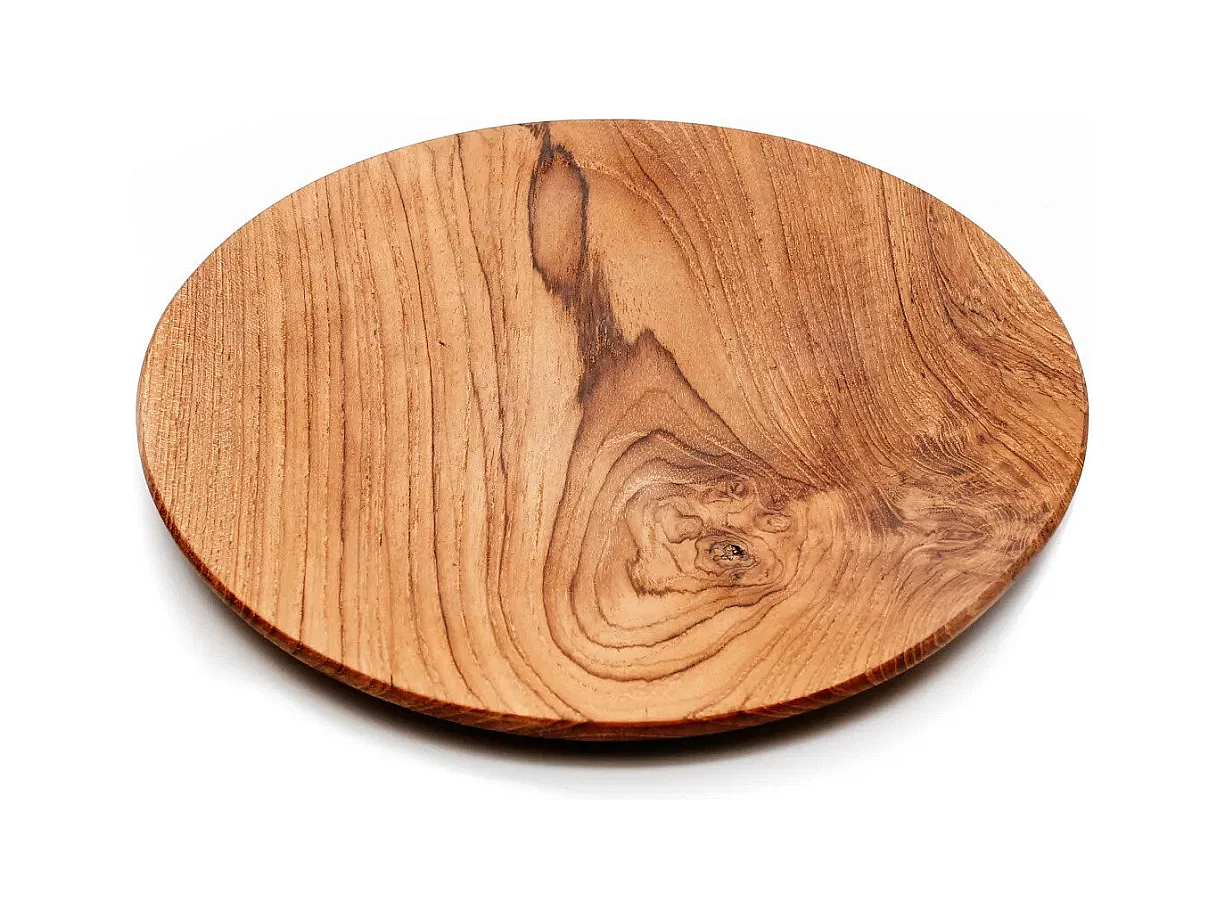 L'Assiette Ronde En Racine De Teck - XL