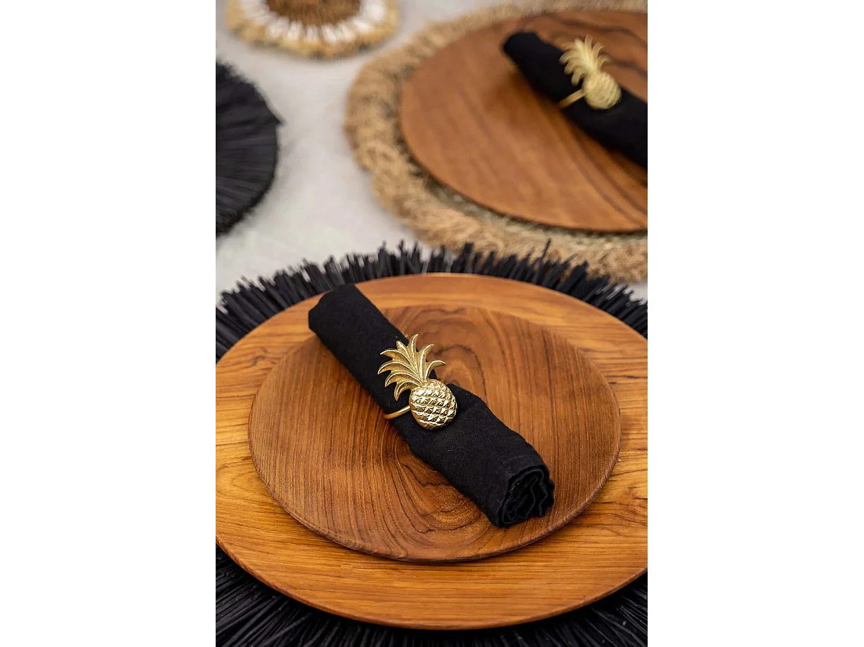 L'Assiette Ronde En Racine De Teck - XL