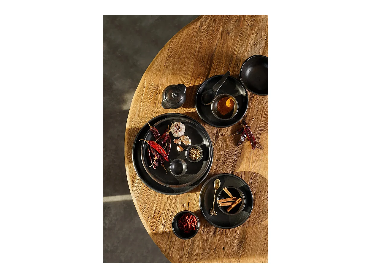 El Plato Clásico Quemado - Negro - S