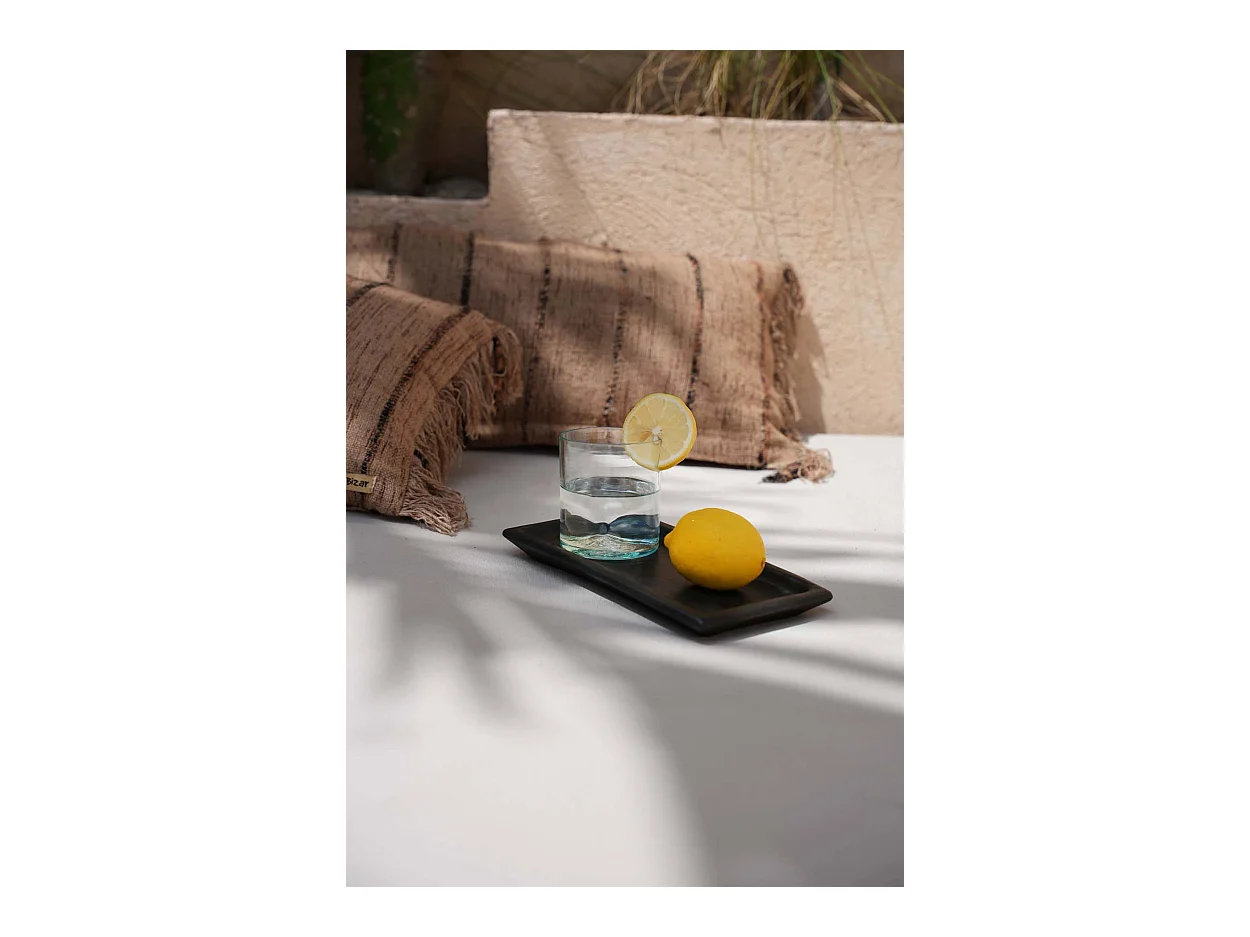 Het Burned Sushi Bord - Zwart - L