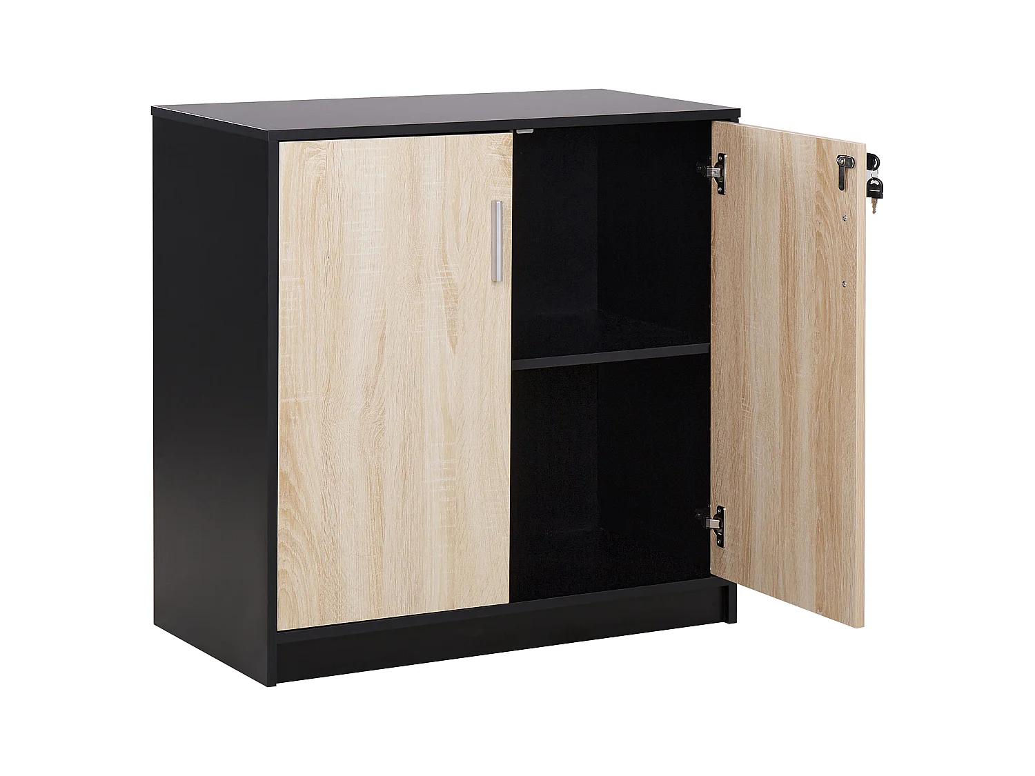 Meuble de rangement ZEHNA Marron/noir
