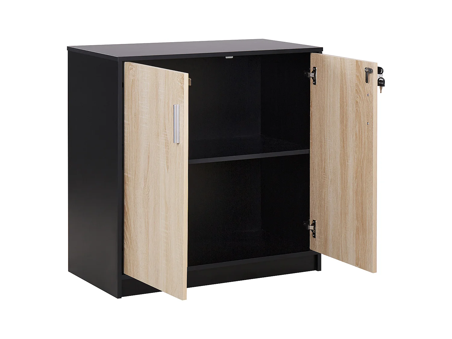 Meuble de rangement ZEHNA Marron/noir