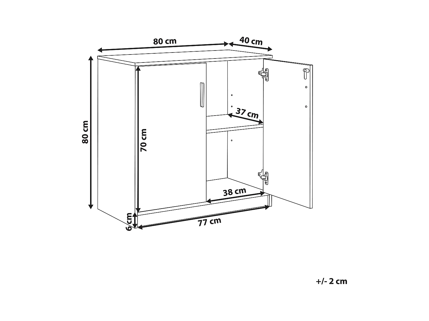 Meuble de rangement ZEHNA Gris clair
