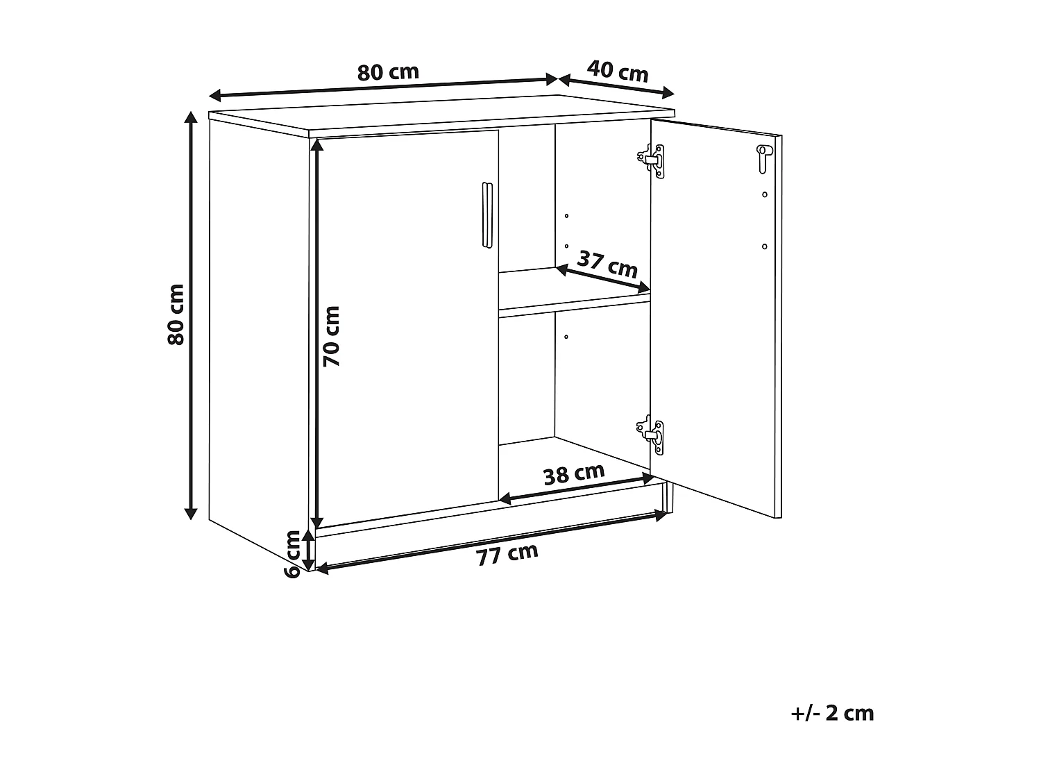 Meuble de rangement ZEHNA Gris clair