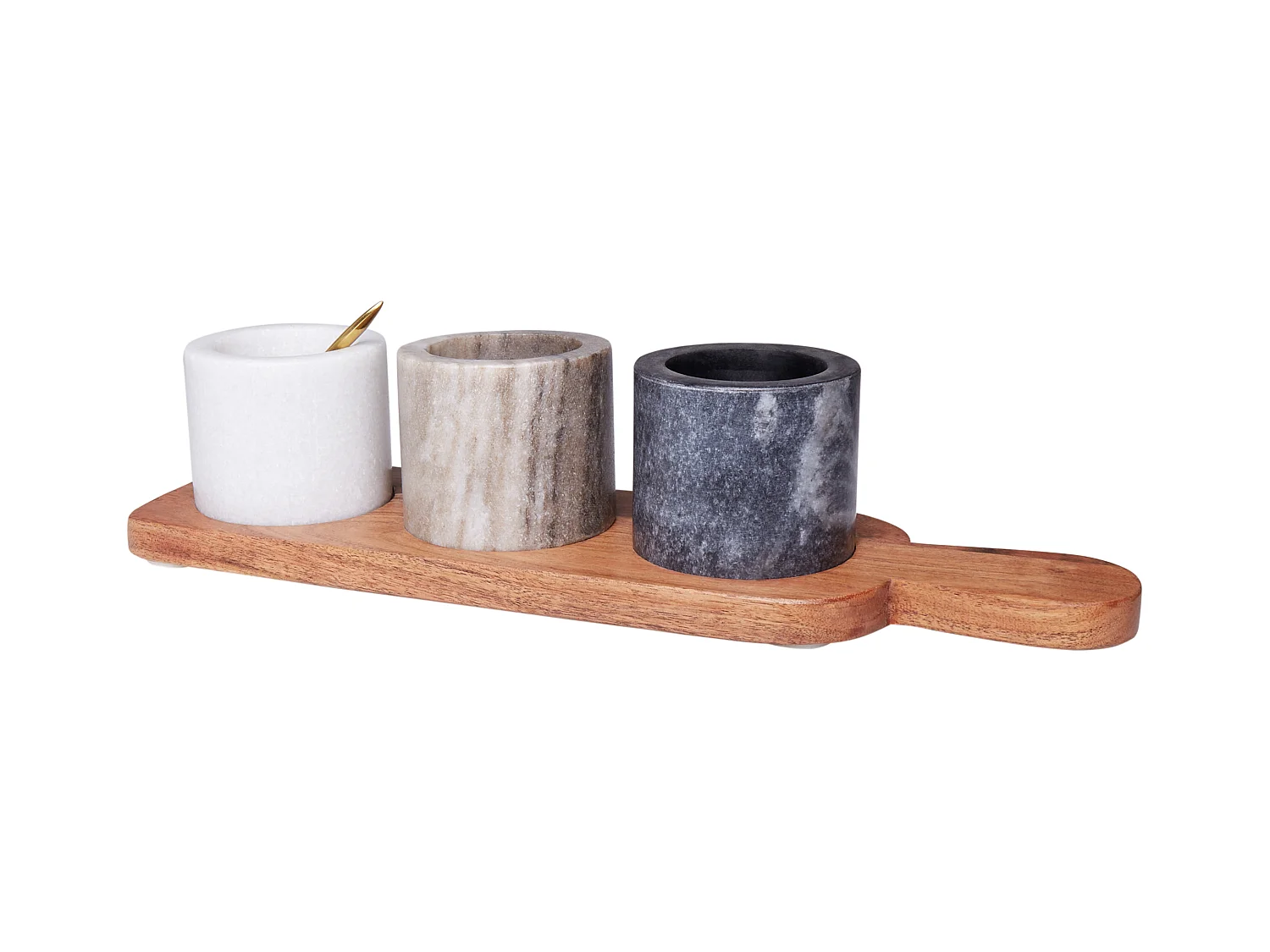 Plateau à 3 compartiments avec cuillère PATRAS Pierre Multicolore