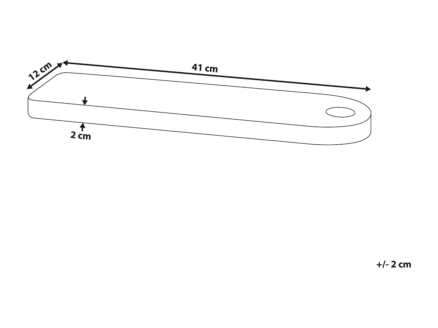 Bandeja de servir ASUAN Madera de mango Marrón claro