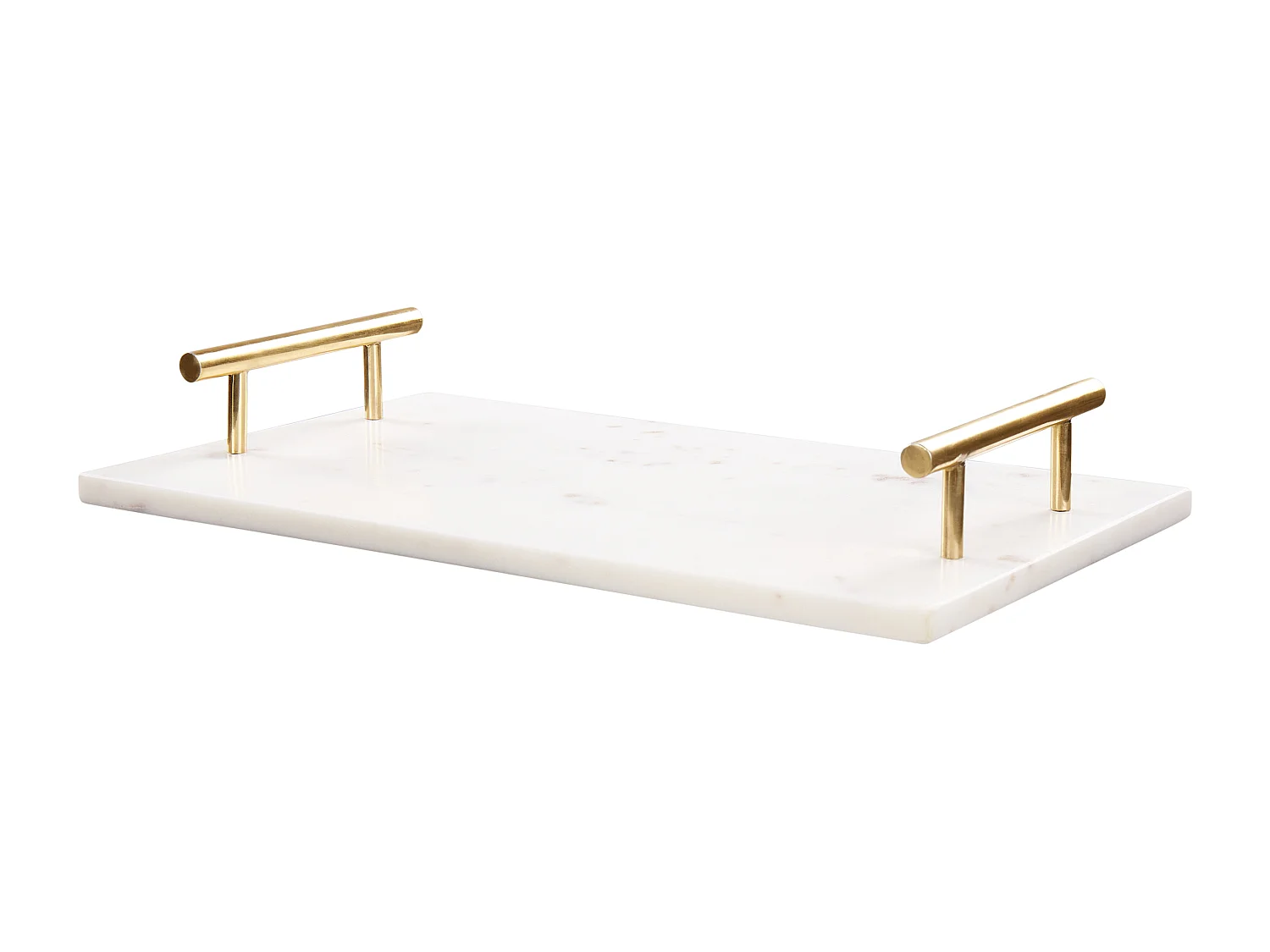 Plateau de service DIMARI Pierre Marbre blanc